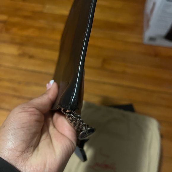 Christian Louboutin Multicolor 'Love' Black Clutch - Picture 9 of 14